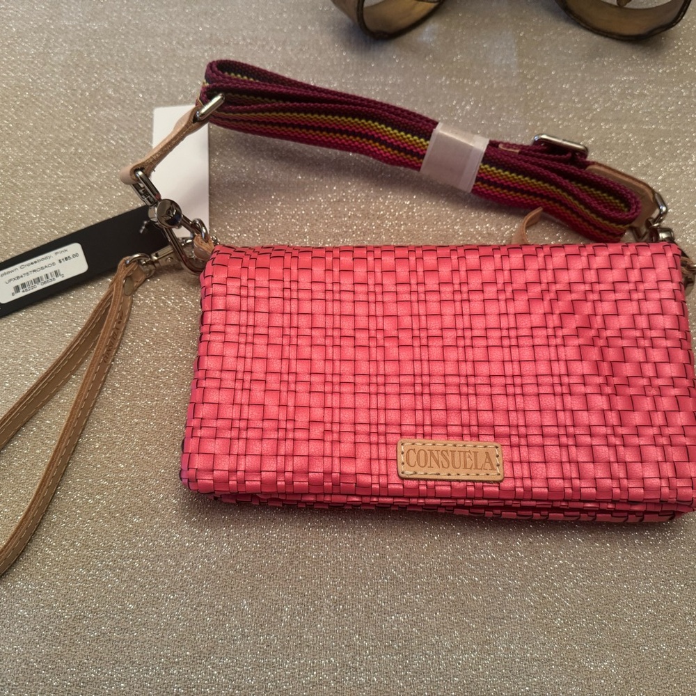 Consuela Fuchsia Woven Wristlet